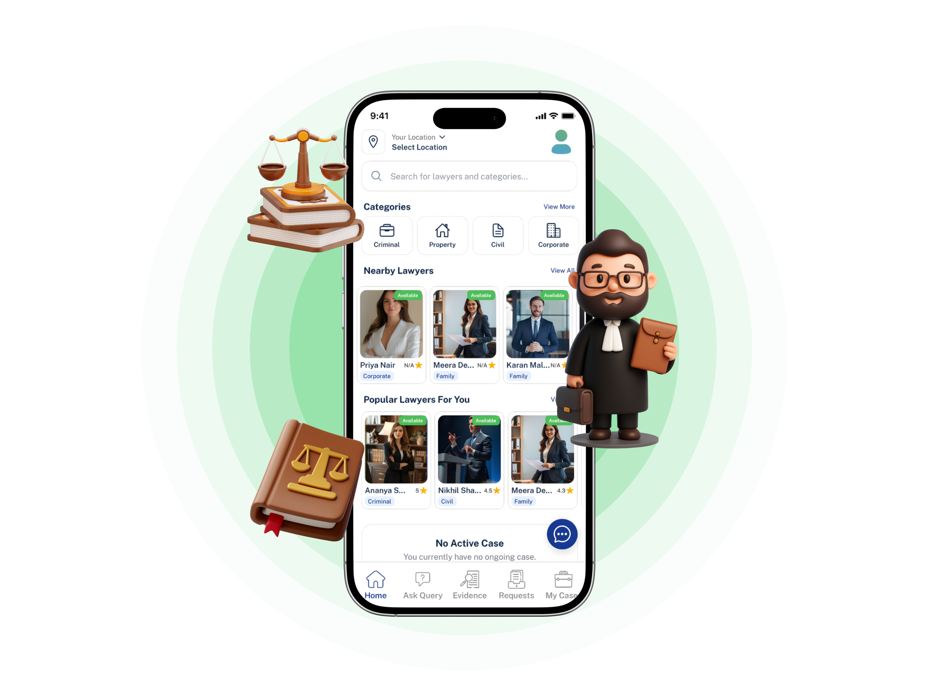 Lawyer App Interface